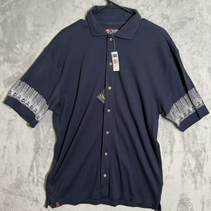 Vintage Chaps Ralph‎ Lauren Men's Polo Button Up Shirt Size M NWT! Striped 90s